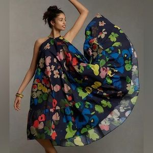 Anthropologie Floral Midi Dress - Multicolor
